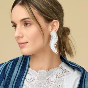 Mignonne Gavigan Madeline Earrings White with gold